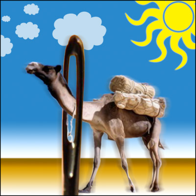 Resultado de imagem para a agulha alargada para passar camelo